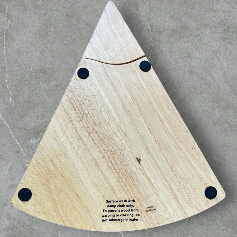 New Edlong Dairy Technologies Swiss Cheese Wedge Swivel Cheese Board w/Utensils - Picture 5 of 5